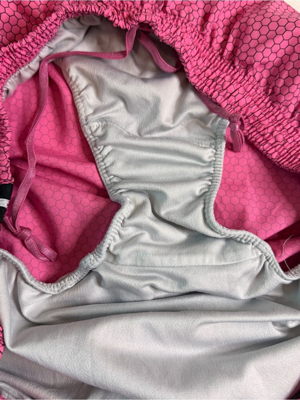Nike Dri-FIT Pink Honeycomb Running Shorts Women’s Size Medium - Picture 4 of 6